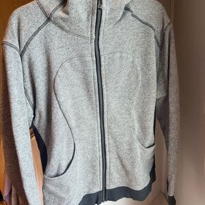 Lululemon women’s Gray Zip-Up Hoodie size 12/14